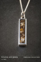 T. Rex, Triceratops & Spinosaurus Fossil Necklace – Plated Silver