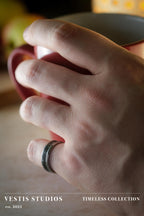 Diplodocus Fossil Ring – Tungsten Carbide