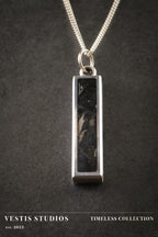 Megalodon Tooth Necklace – Plated Silver