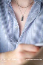 Diplodocus Fossil Necklace – Sterling Silver