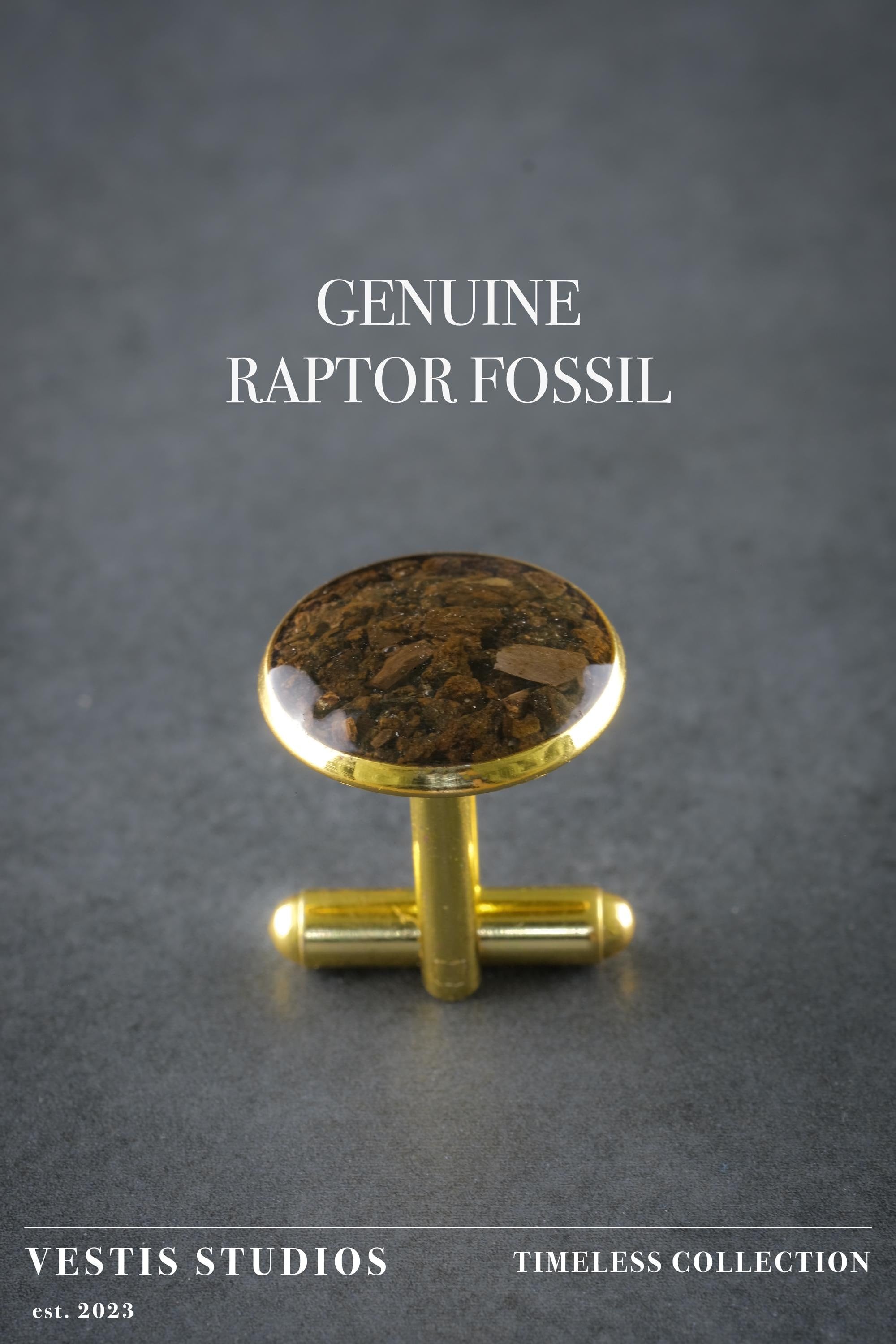 Raptor Fossil Cufflinks