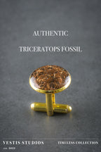 Triceratops Fossil Cufflinks