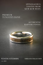 Raptor Fossil Ring – Tungsten Carbide
