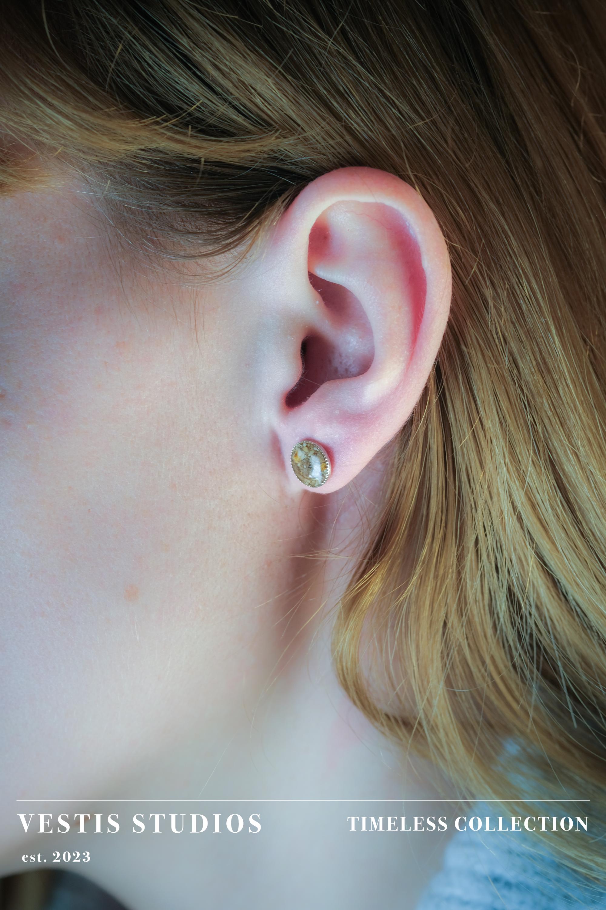 Spinosaurus Tooth & Mosasaur Fossil Earrings – Sterling Silver