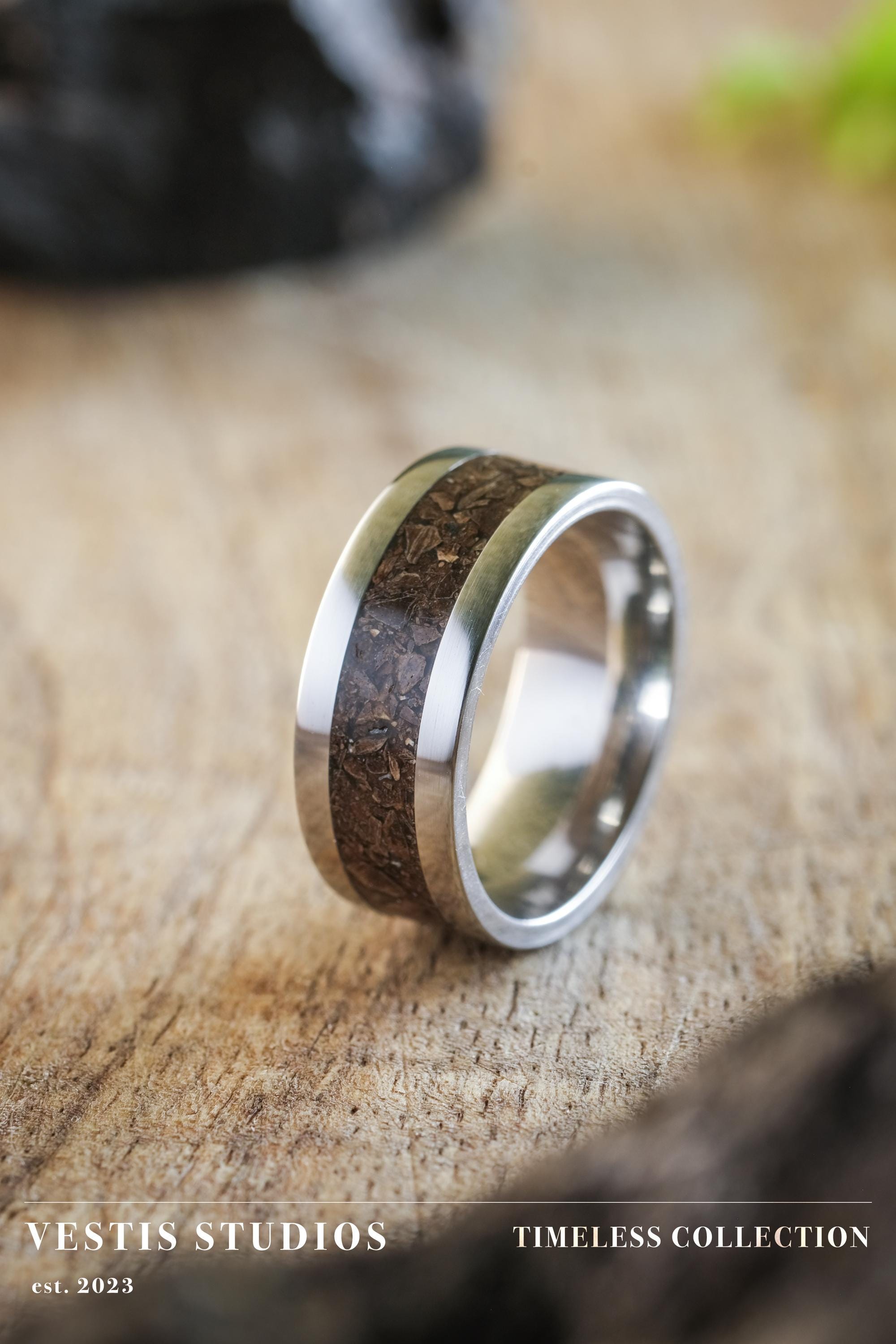 T. Rex Fossil Ring – Steel