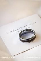 Hadrosaur Fossil Ring – Tungsten Carbide