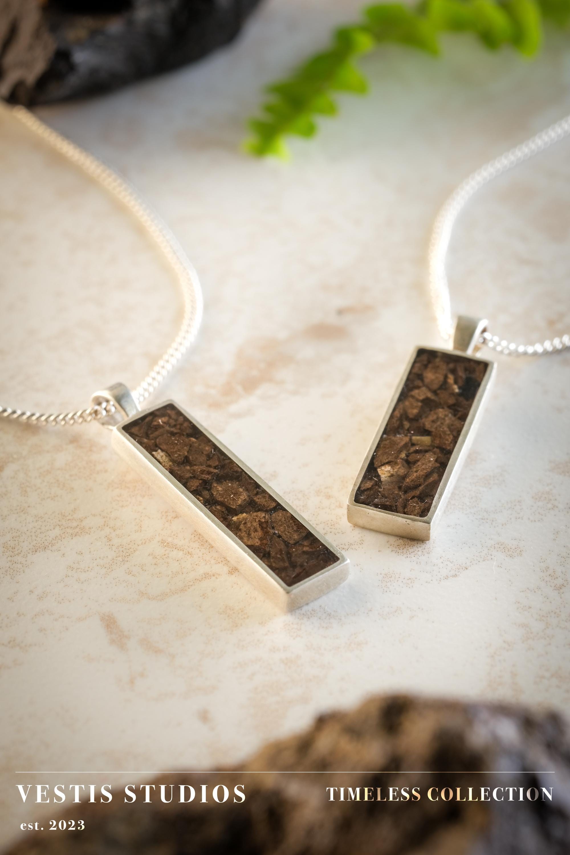 T. Rex Fossil Necklace – Sterling Silver