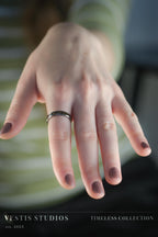 Hadrosaur Fossil Wedding Ring Set – Tungsten