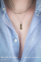 T. Rex, Triceratops & Spinosaurus Fossil Necklace – Sterling Silver