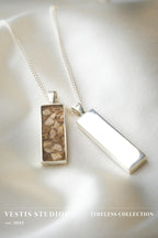 Mosasaur & Spinosaurus Fossil Necklace – Sterling Silver