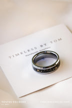 Megalodon Tooth Fossil Ring – Tungsten Carbide