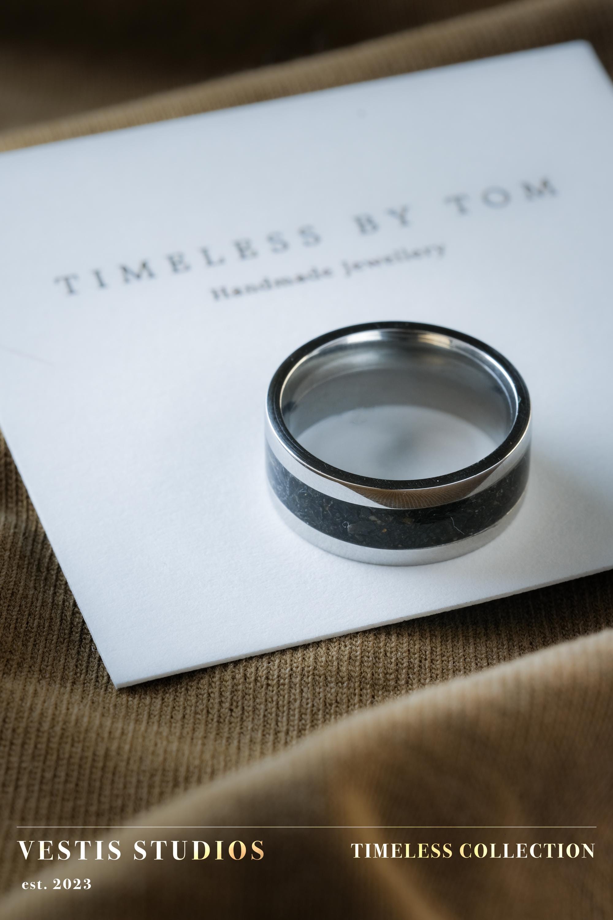 Megalodon Tooth Ring - Steel