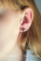 T. Rex Fossil Stud Earrings – Sterling Silver