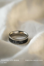 Diplodocus Fossil Ring – Titanium