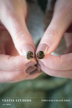 Hadrosaur Fossil Earrings – Sterling Silver