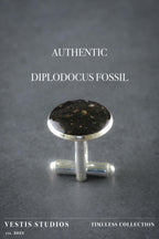 Diplodocus Fossil Cufflinks