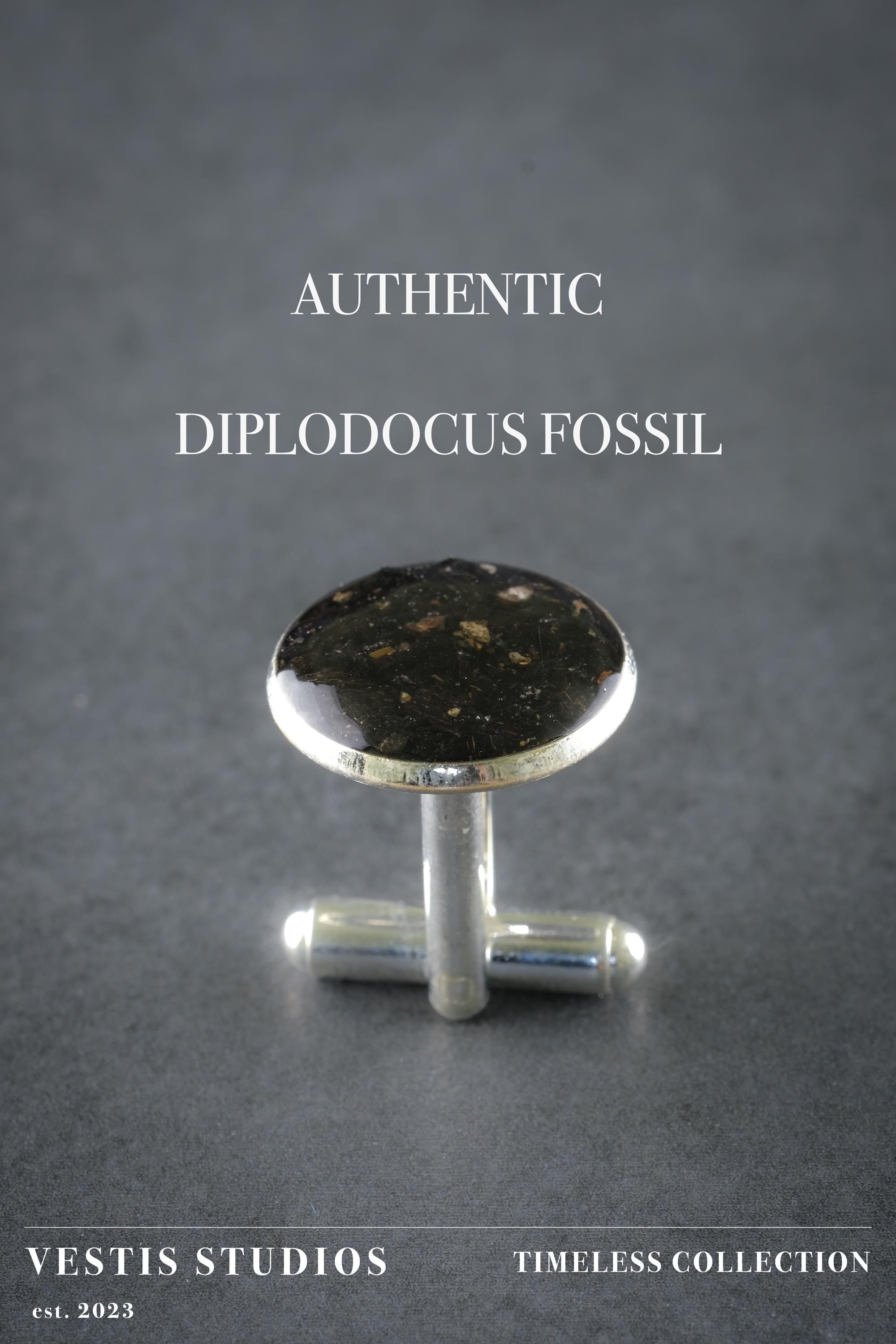 Diplodocus Fossil Cufflinks