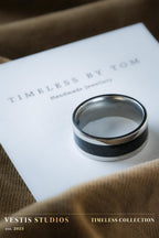 Diplodocus Fossil Ring - Steel