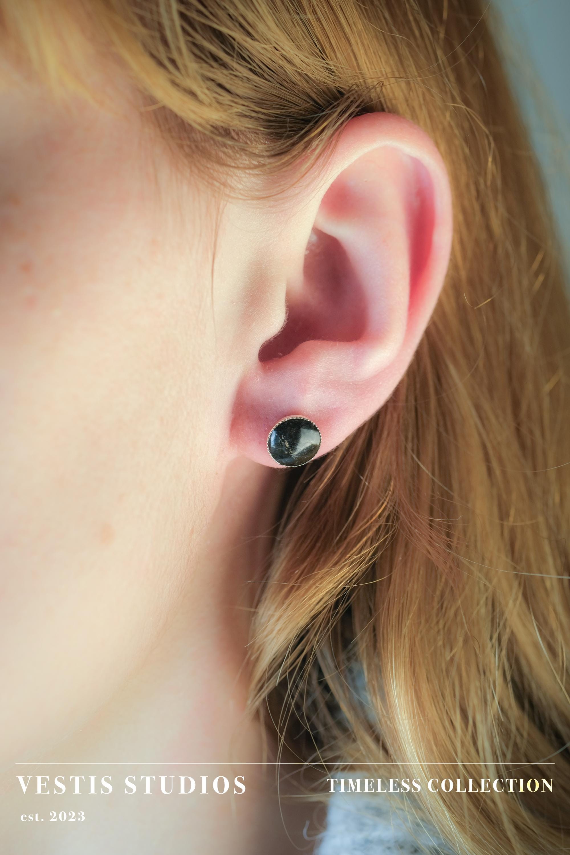 Diplodocus Fossil Earrings – Sterling Silver