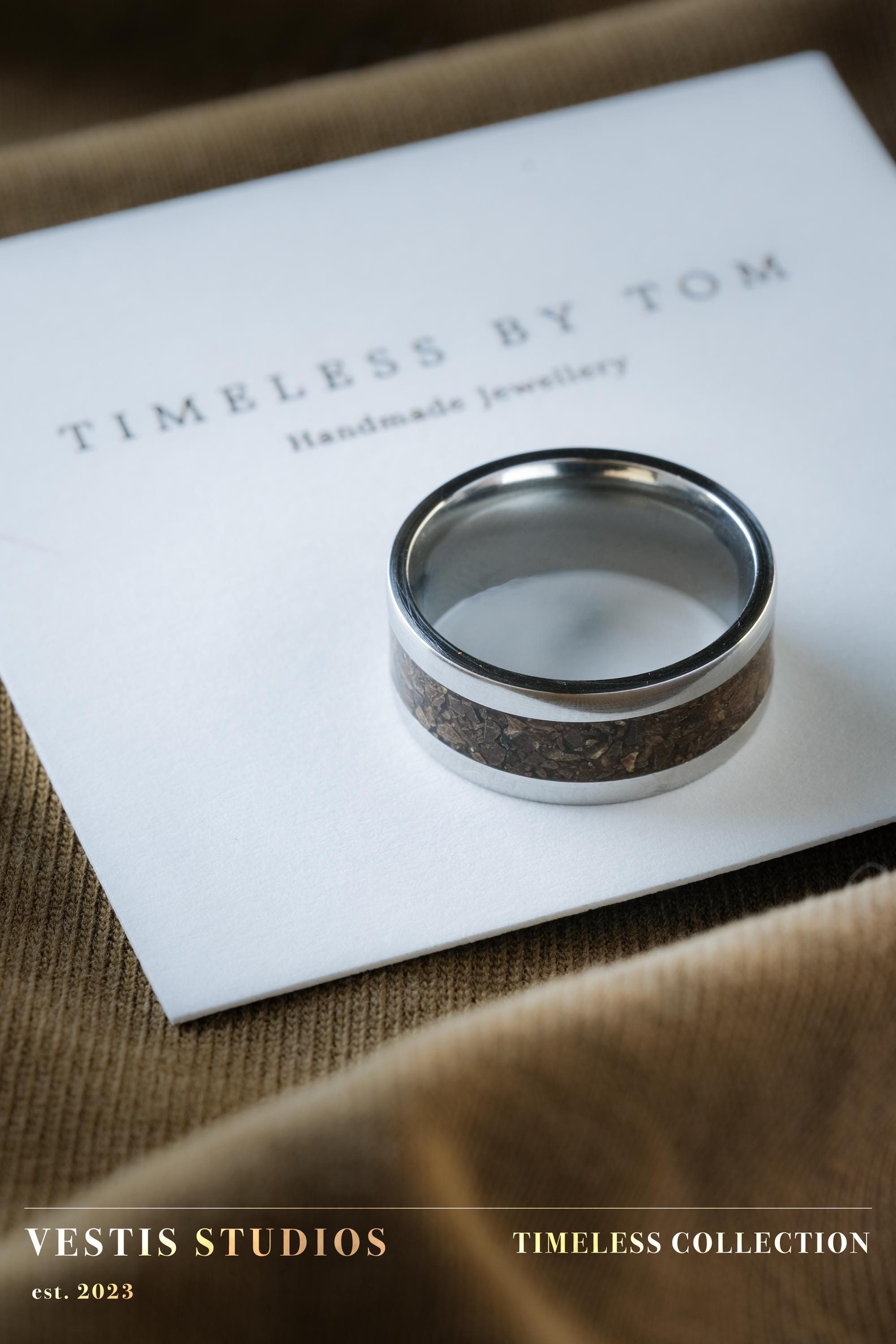 T. Rex Fossil Ring – Steel