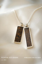 Triceratops Fossil Necklace – Sterling Silver