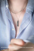 Megalodon Tooth Necklace – Plated Silver