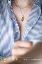 T. Rex, Triceratops & Spinosaurus Fossil Necklace – Sterling Silver