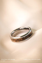 Hadrosaur Fossil Ring – Tungsten Carbide