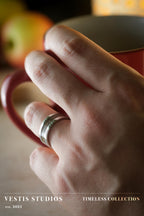 Mosasaur Fossil Ring – Steel