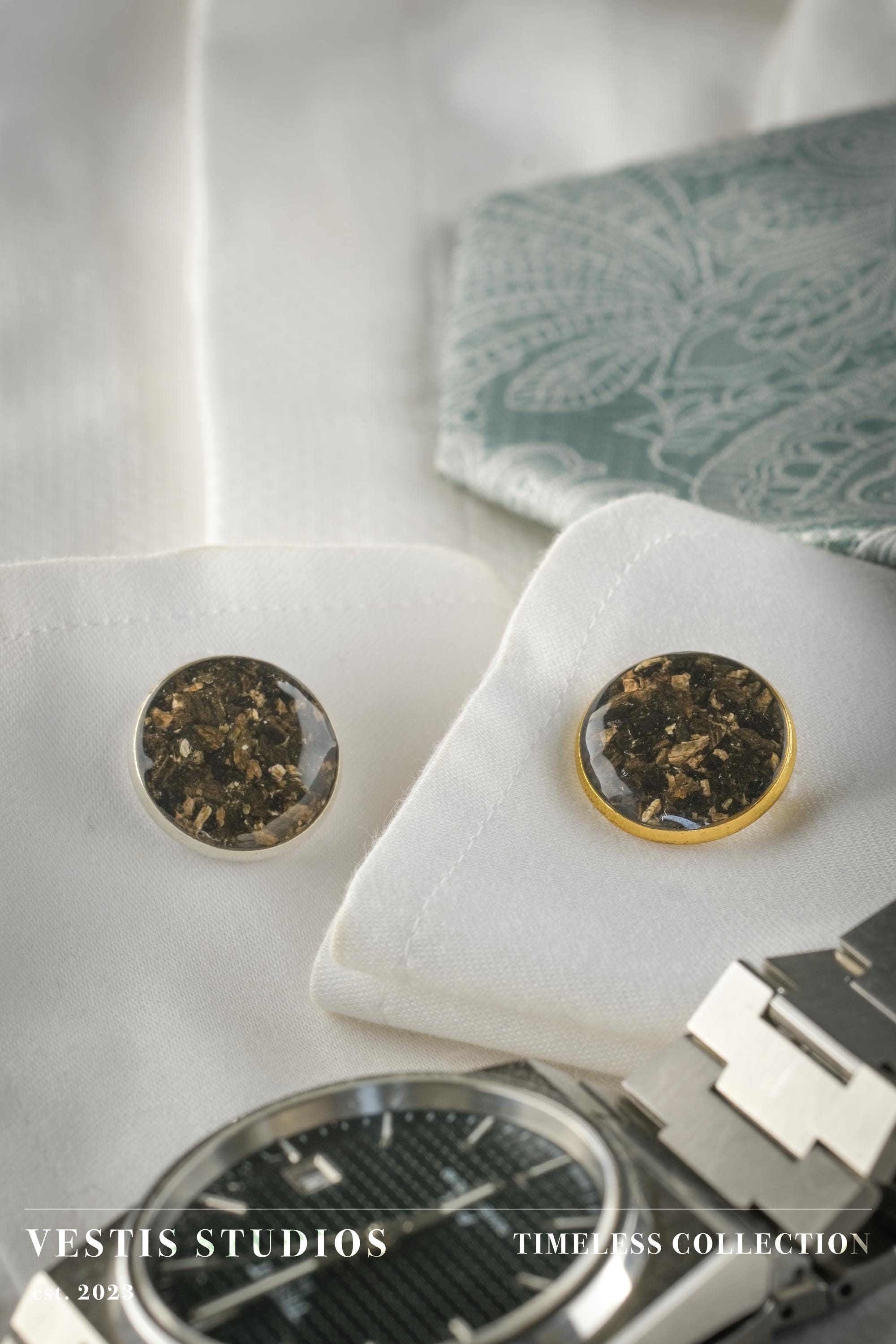 Hadrosaur Bone Cufflinks