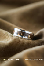 T. Rex, Triceratops & Spinosaurus Fossil Ring – Steel