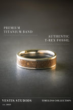 T. Rex Fossil Ring – Titanium