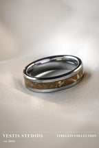 Mosasaur & Spinosaurus Fossil Ring – Tungsten Carbide