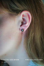 T. Rex Fossil Stud Earrings – Sterling Silver