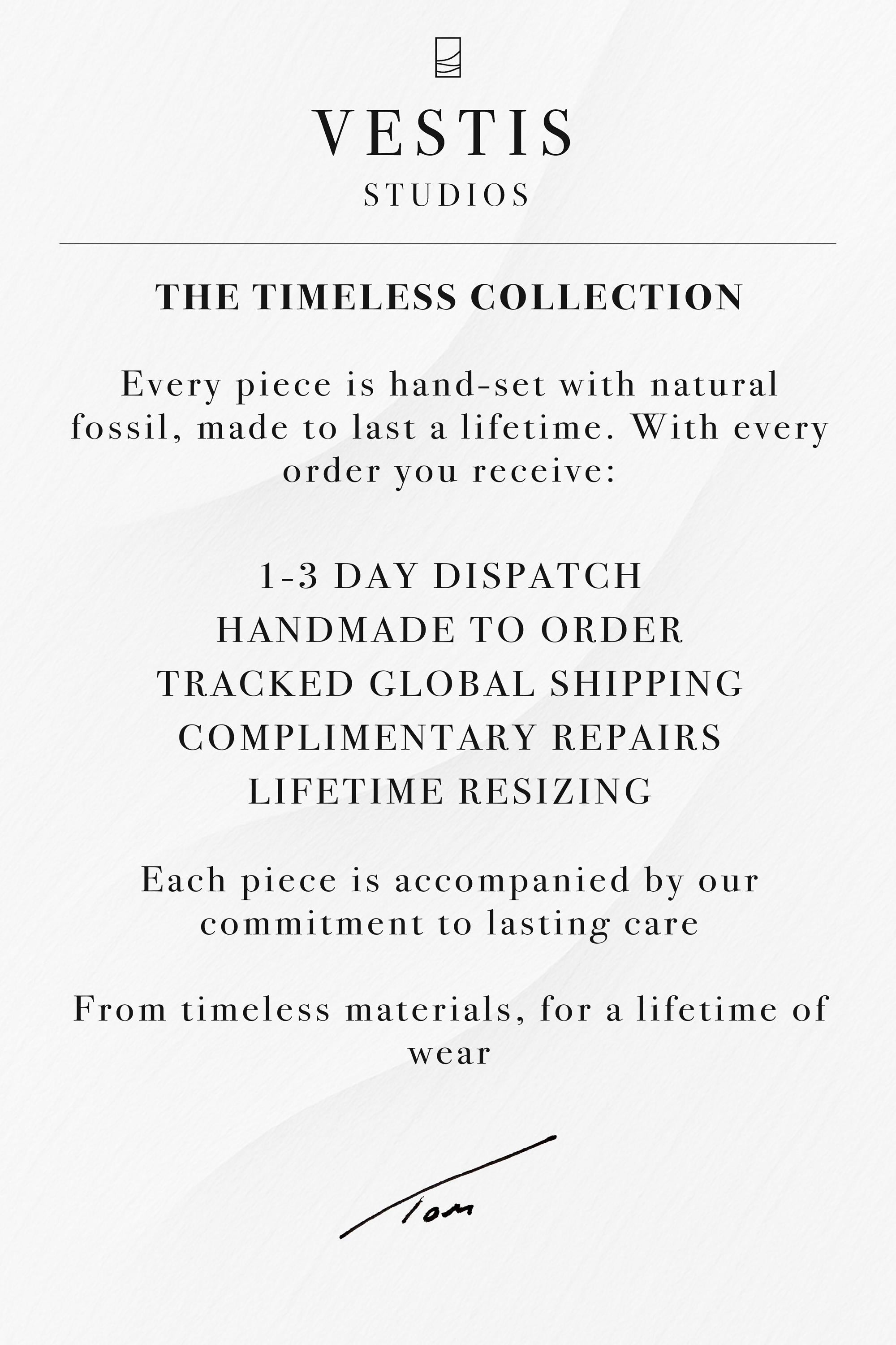 T. Rex, Triceratops & Spinosaurus Fossil Necklace – Sterling Silver