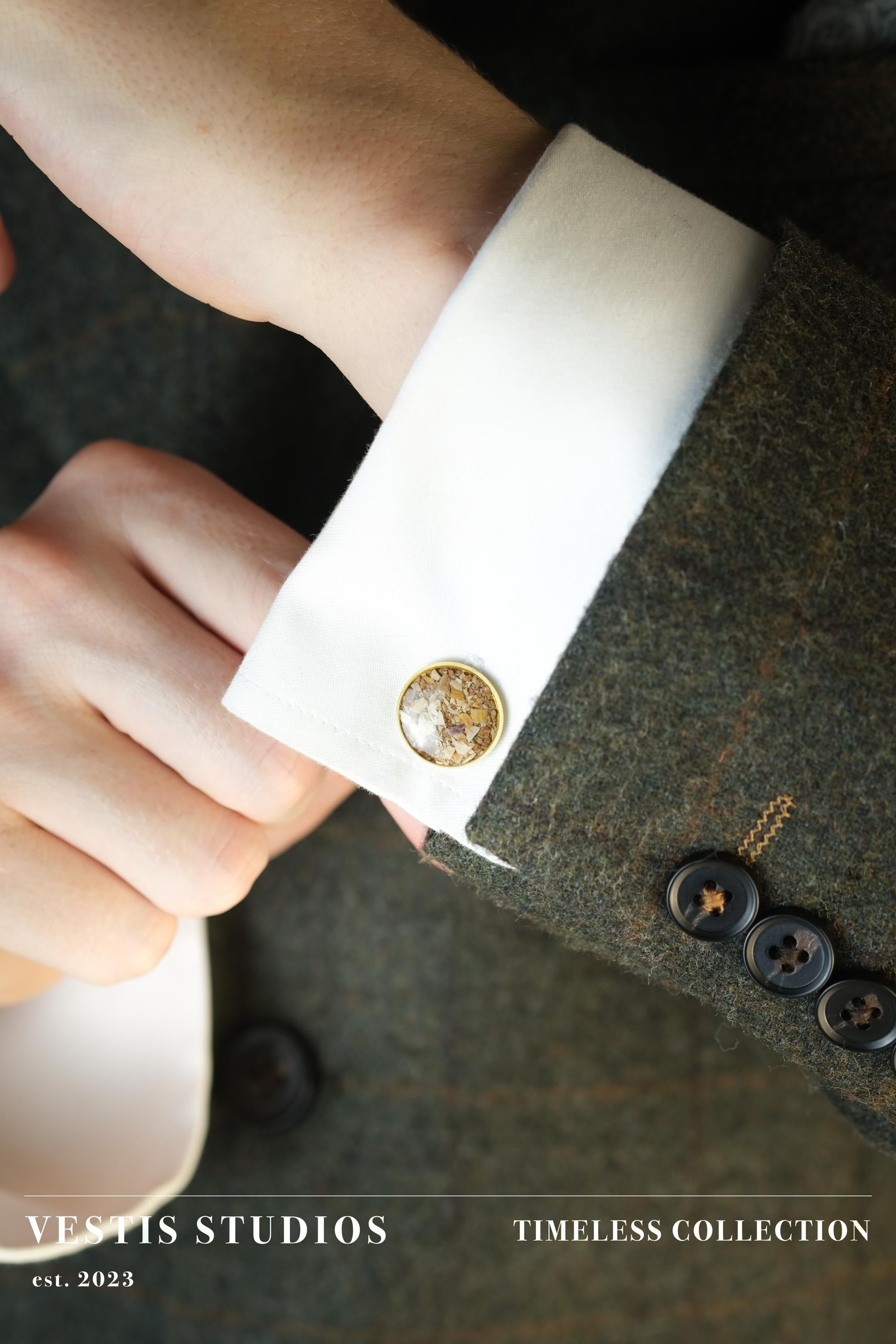 Spinosaurus & Mosasaur Fossil Cufflinks